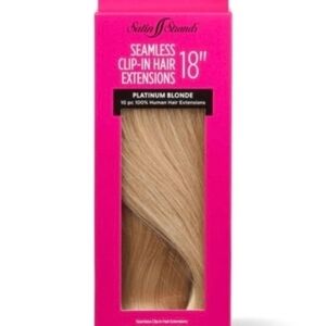 18" Seamless Clip-In Hair Extensions - Platinum Blonde
